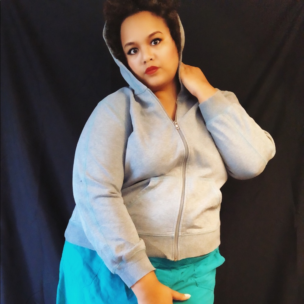 Ash Grey Hoodie Active Wear 3x